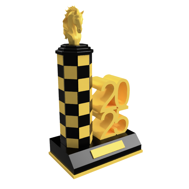Gold trophy
